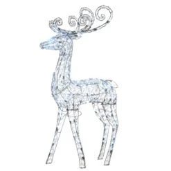 4ft. Crystal Bead Deer With LED Lights 9 4ft. Crystal Bead Deer With LED Lights -Christmas Designers Store D491225S 1 1