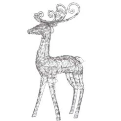 4ft. Crystal Bead Deer With LED Lights 12 4ft. Crystal Bead Deer With LED Lights -Christmas Designers Store D491225S 4