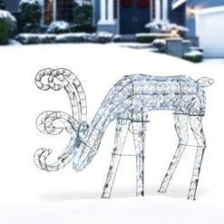 3.5ft. Crystal Bead Deer With LED Lights 9 3.5ft. Crystal Bead Deer With LED Lights -Christmas Designers Store D491226S 2