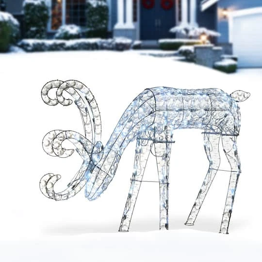 3.5ft. Crystal Bead Deer With LED Lights 5 3.5ft. Crystal Bead Deer With LED Lights - Image 3