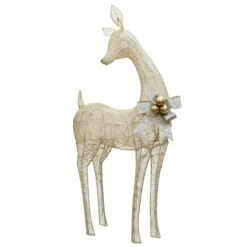 3.5ft. Crystal Bead Deer With LED Lights 11 3.5ft. Crystal Bead Deer With LED Lights -Christmas Designers Store D491226S 4