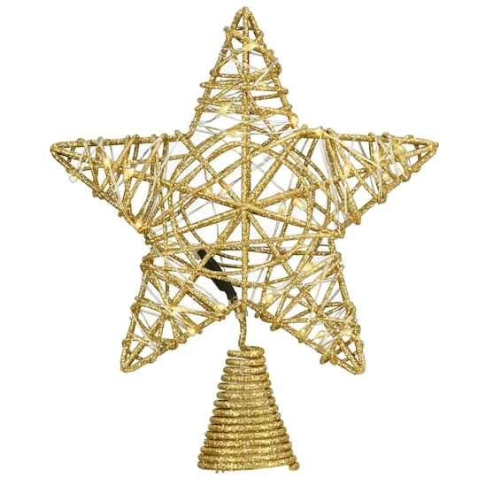 9" Gold Star Tree Top With Dual Color® Lights 4 9" Gold Star Tree Top With Dual Color® Lights - Image 2