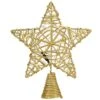 9" Gold Star Tree Top With Dual Color® Lights -Christmas Designers Store D491237S 1