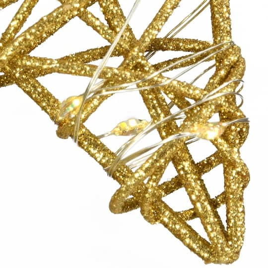 9" Gold Star Tree Top With Dual Color® Lights 7 9" Gold Star Tree Top With Dual Color® Lights - Image 5