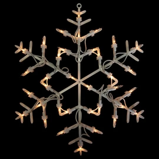 Northlight 13.5" Lighted Snowflake Christmas Window Silhouette Decoration 3 Northlight 13.5" Lighted Snowflake Christmas Window Silhouette Decoration