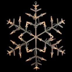 Northlight 13.5" Lighted Snowflake Christmas Window Silhouette Decoration 22 Northlight 13.5" Lighted Snowflake Christmas Window Silhouette Decoration -Christmas Designers Store D491427S 11