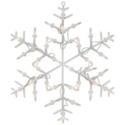 Northlight 13.5" Lighted Snowflake Christmas Window Silhouette Decoration 24 Northlight 13.5" Lighted Snowflake Christmas Window Silhouette Decoration -Christmas Designers Store D491427S 13