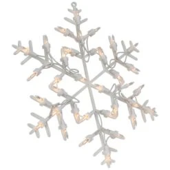 Northlight 13.5" Lighted Snowflake Christmas Window Silhouette Decoration 26 Northlight 13.5" Lighted Snowflake Christmas Window Silhouette Decoration -Christmas Designers Store D491427S 15