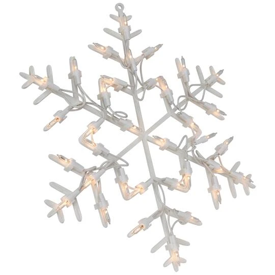 Northlight 13.5" Lighted Snowflake Christmas Window Silhouette Decoration 14 Northlight 13.5" Lighted Snowflake Christmas Window Silhouette Decoration - Image 12