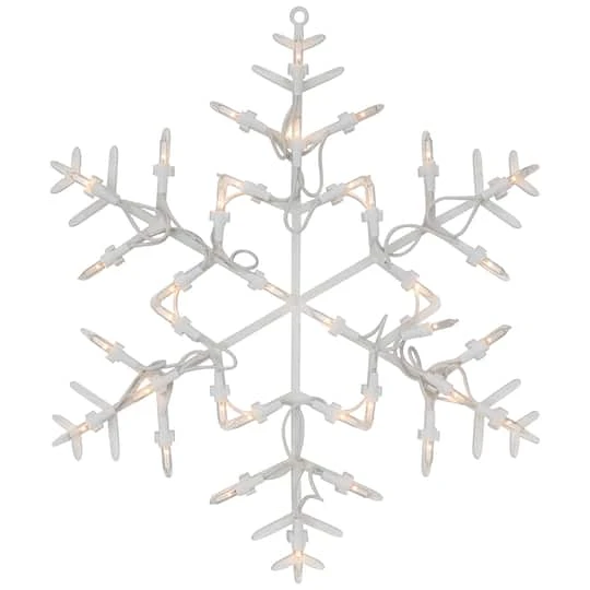 Northlight 13.5" Lighted Snowflake Christmas Window Silhouette Decoration 6 Northlight 13.5" Lighted Snowflake Christmas Window Silhouette Decoration - Image 4