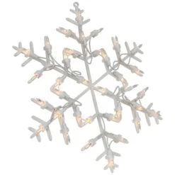 Northlight 13.5" Lighted Snowflake Christmas Window Silhouette Decoration 20 Northlight 13.5" Lighted Snowflake Christmas Window Silhouette Decoration -Christmas Designers Store D491427S 5