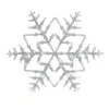 Northlight 16" White Lighted Snowflake Christmas Window Silhouette Decoration -Christmas Designers Store D491428S 1