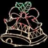Northlight 15" Lighted Bells With Bow Christmas Window Silhouette Decoration 2 Northlight 15" Lighted Bells With Bow Christmas Window Silhouette Decoration -Christmas Designers Store D491430S 1
