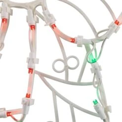 Northlight 16" White & Clear LED Lighted Wreath Christmas Window Silhouette Decoration 18 Northlight 16" White & Clear LED Lighted Wreath Christmas Window Silhouette Decoration -Christmas Designers Store D491431S 5