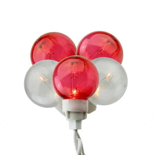 Sienna 100ct. Red & White G30 Icicle Mini Christmas String Light Set 3 Sienna 100ct. Red & White G30 Icicle Mini Christmas String Light Set