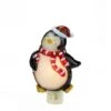 Northlight 6" Black & Red Penguin With Santa Hat Christmas Night Light -Christmas Designers Store D491468S 1