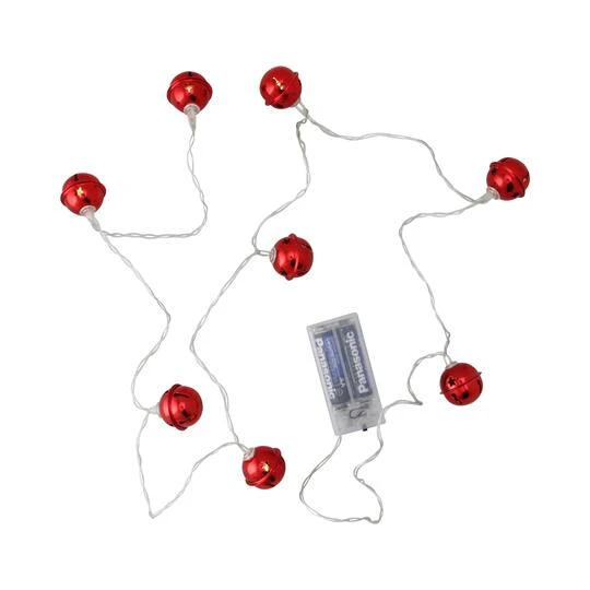 Northlight 8ct. Red LED Jingle Bell Christmas Lights 3 Northlight 8ct. Red LED Jingle Bell Christmas Lights