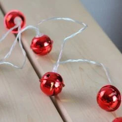 Northlight 8ct. Red LED Jingle Bell Christmas Lights 9 Northlight 8ct. Red LED Jingle Bell Christmas Lights -Christmas Designers Store D491474S 3