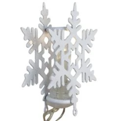 Northlight 8ct. Warm White LED Snowflake Christmas Lights 9 Northlight 8ct. Warm White LED Snowflake Christmas Lights -Christmas Designers Store D491477S 3