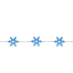 Northlight 20ct. Blue Snowflake LED Christmas Fairy String Lights -Christmas Designers Store D491489S 2