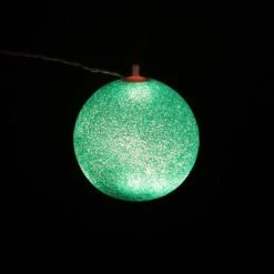 Sienna 7" Green Lighted Twinkling Christmas Hanging Decor 11 Sienna 7" Green Lighted Twinkling Christmas Hanging Decor -Christmas Designers Store D491501S 12