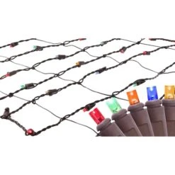 Northlight 2ft. X 8ft. LED Tree Trunk Wrap Christmas Net Lights Multicolor -Christmas Designers Store D491508S 1 1