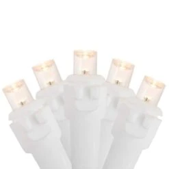 Northlight 100ct. LED Wide Angle Christmas String Lights With White Wire Warm White 14 Northlight 100ct. LED Wide Angle Christmas String Lights With White Wire Warm White -Christmas Designers Store D491517S 1 1