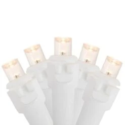 Northlight 100ct. LED Wide Angle Christmas String Lights With White Wire Warm White 18 Northlight 100ct. LED Wide Angle Christmas String Lights With White Wire Warm White -Christmas Designers Store D491517S 11