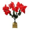 Northlight 20" Red & Green Pre-Lit Fiber Optic Poinsettia Christmas Plant 1 Northlight 20" Red & Green Pre-Lit Fiber Optic Poinsettia Christmas Plant -Christmas Designers Store D491558S 1
