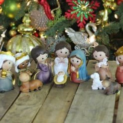 Northlight 3.5" Nativity Figurine Set, 11pc. -Christmas Designers Store D491566S 2