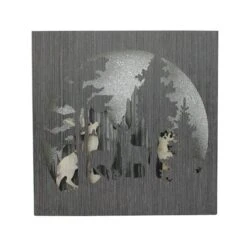 Northlight 13.75" Glittered Winter Woodland Deer Christmas Shadow Box Table Décor