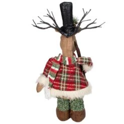Northlight 20" Standing Christmas Moose Figure With LED Antlers Tabletop Décor -Christmas Designers Store D491580S 5