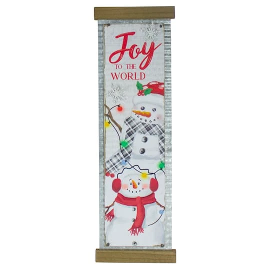Northlight 26" Joy To The World Galvanized Christmas Wall Décor 4 Northlight 26" Joy To The World Galvanized Christmas Wall Décor - Image 2