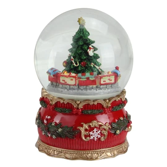 Northlight 6" Musical Christmas Tree & Train Animated Water Globe 3 Northlight 6" Musical Christmas Tree & Train Animated Water Globe