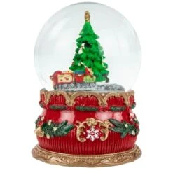 Northlight 6" Musical Christmas Tree & Train Animated Water Globe 15 Northlight 6" Musical Christmas Tree & Train Animated Water Globe -Christmas Designers Store D491589S 11