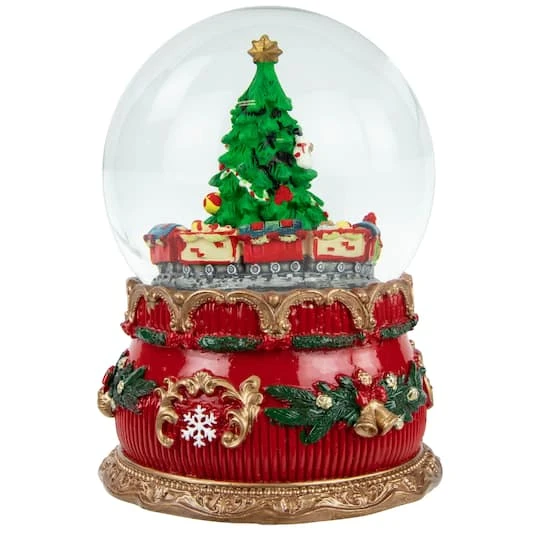 Northlight 6" Musical Christmas Tree & Train Animated Water Globe 9 Northlight 6" Musical Christmas Tree & Train Animated Water Globe - Image 7