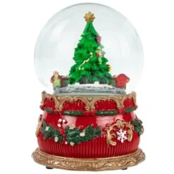 Northlight 6" Musical Christmas Tree & Train Animated Water Globe 18 Northlight 6" Musical Christmas Tree & Train Animated Water Globe -Christmas Designers Store D491589S 14