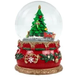 Northlight 6" Musical Christmas Tree & Train Animated Water Globe 19 Northlight 6" Musical Christmas Tree & Train Animated Water Globe -Christmas Designers Store D491589S 15