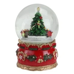 Northlight 6" Musical Christmas Tree & Train Animated Water Globe 13 Northlight 6" Musical Christmas Tree & Train Animated Water Globe -Christmas Designers Store D491589S 2