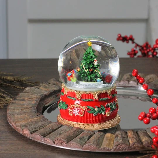 Northlight 6" Musical Christmas Tree & Train Animated Water Globe 6 Northlight 6" Musical Christmas Tree & Train Animated Water Globe - Image 4
