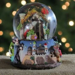 Northlight 6" Nativity Manger Scene Musical Christmas Snow Globe -Christmas Designers Store D491590S 4