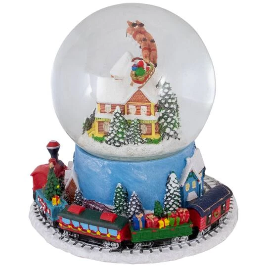 Northlight 7.25" Musical Revolving House Christmas Snow Dome Décor 6 Northlight 7.25" Musical Revolving House Christmas Snow Dome Décor - Image 4