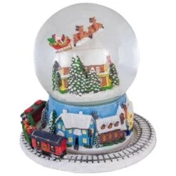 Northlight 7.25" Musical Revolving House Christmas Snow Dome Décor 12 Northlight 7.25" Musical Revolving House Christmas Snow Dome Décor -Christmas Designers Store D491591S 4