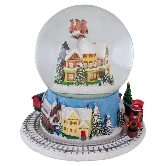 Northlight 7.25" Musical Revolving House Christmas Snow Dome Décor 8 Northlight 7.25" Musical Revolving House Christmas Snow Dome Décor - Image 6