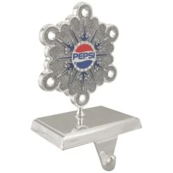 Northlight 6.5" Silver & Blue Pepsi Snowflake Christmas Stocking Holder 10 Northlight 6.5" Silver & Blue Pepsi Snowflake Christmas Stocking Holder -Christmas Designers Store D491602S 3