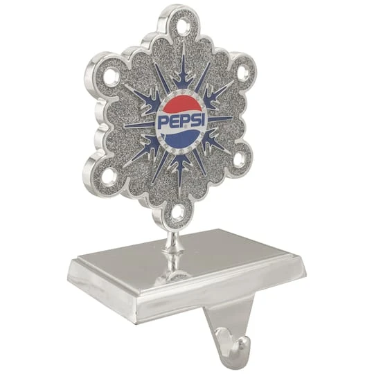 Northlight 6.5" Silver & Blue Pepsi Snowflake Christmas Stocking Holder 6 Northlight 6.5" Silver & Blue Pepsi Snowflake Christmas Stocking Holder - Image 4