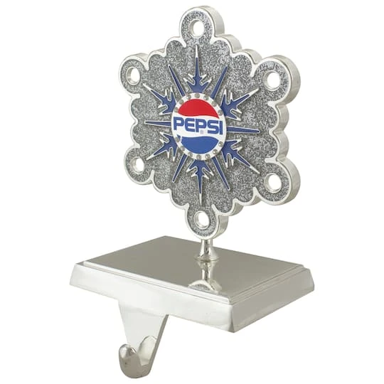 Northlight 6.5" Silver & Blue Pepsi Snowflake Christmas Stocking Holder 7 Northlight 6.5" Silver & Blue Pepsi Snowflake Christmas Stocking Holder - Image 5