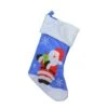 Northlight 15" Blue & Red Santa Claus Christmas Stocking -Christmas Designers Store D491605S 1