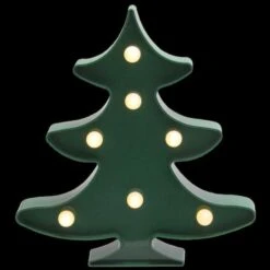 Northlight 8.75" Green Christmas Tree Marquee Wall Sign -Christmas Designers Store D491611S 3