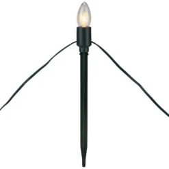 Northlight Mighty Light Clear C9 Christmas Pathway Marker Set, Green Wire -Christmas Designers Store D491617S 11